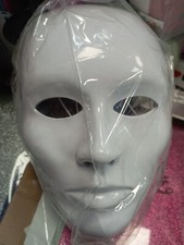 Maschera Bianca in plastica da dipingere modello uomo 