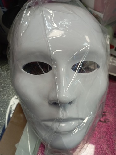 Maschera bianca plastica da - maschera,