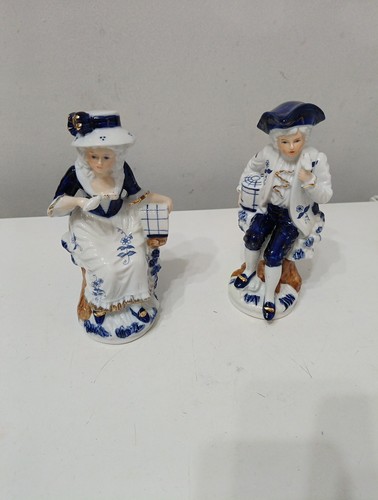Coppia statuine porcellana - statuine,