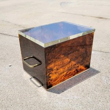 Scatola in ottone lucite finta