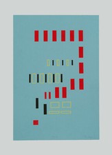 Mario NIGRO - "Composizione", 1983 - Serigrafia, 48 x 34 cm