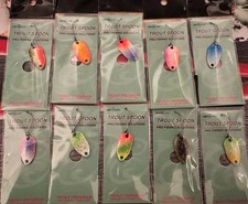 SPOON TROUT AREA 2 GR CUCCHIAINI ONDULANTI  SPINNING TROTA LAGO