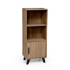 ARES MOBILE ALTO IN LEGNO CON RIPIANO E ANTA 40 X 30 X 97 CM NOCE