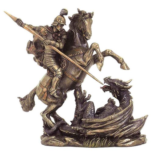 Statua resina bronzata - , san