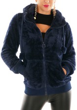 Felpa teddy con cappuccio