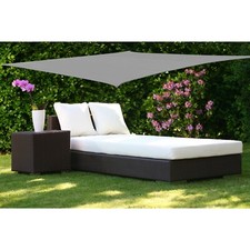 Telo vela ombra ombreggiante quadrato quadrata MT 3 X 3 copertura GRIGIO