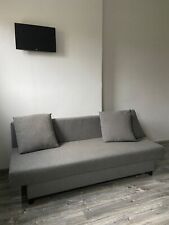 Divano letto contenitore a 3 posti, grigio Ikea