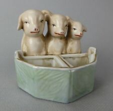 ABBEVERATOIO 3 PORCELLINI PER PENTOLA DI SENAPE SALE O PEPE IN CERAMICA 839