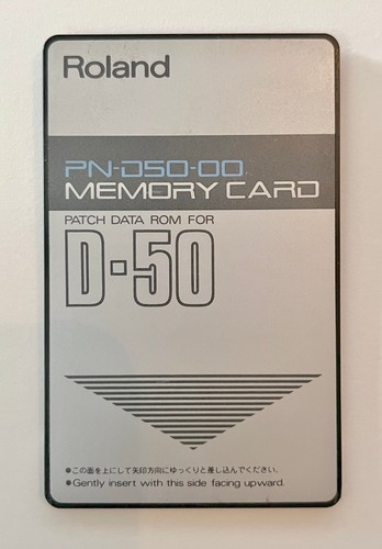 Roland memory card - d-50, patch