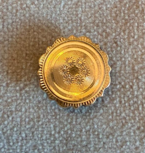 Antique victorian brass button - antique,