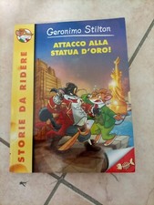 Libro serie Geronimo Stilton "Attacco alla statua d'oro"