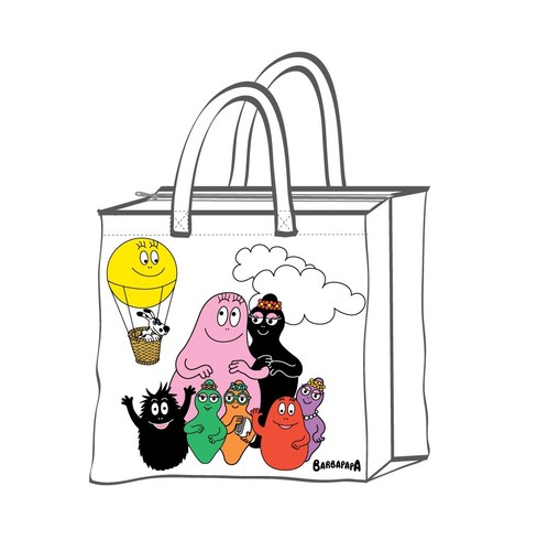 Barbapapa shopping beach bag - barbapapa, shopping/beach