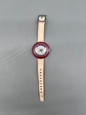 OROLOGIO DA POLSO TIMEX UFO VINTAGE 70s QUADRANTE ROSSO CON MOTIVO A VORTICE