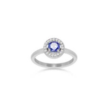 Anello Donna Liu Jo Acciaio Lucido Solitario Kate Zircone Blu LJ2264M10CV