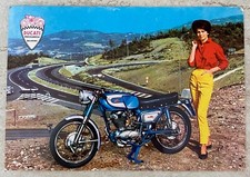 E011 CARTOLINA PUBBLICITARIA DUCATI MECCANICA BOLOGNA MOTOCICLISMO