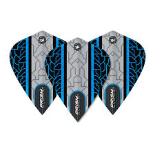 5 New Sets Winmau Prism Alpha Kite Dart Flights - Black Blue