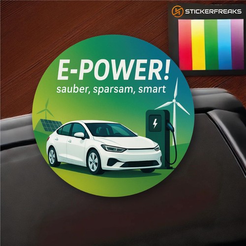 Adesivo auto elettrica - , e-power