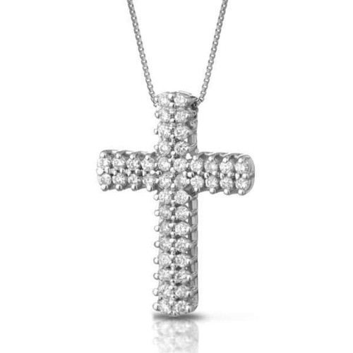 Collana oro croce con - collana, kt