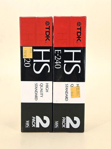 Pack cassette vhs vierge tdk - 4-pack,