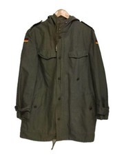 German Army Euro Military Mod Coat 80s Vintage Used Olive Green