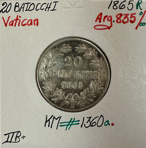 Vatican baiocchi 1865 r - baiocchi,