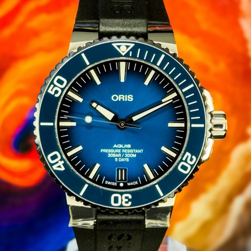Oris aquis quadrante blu full - oris,