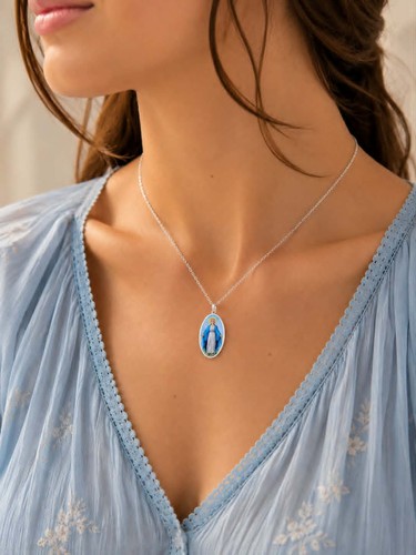Collana madonna medjugorje - collana,