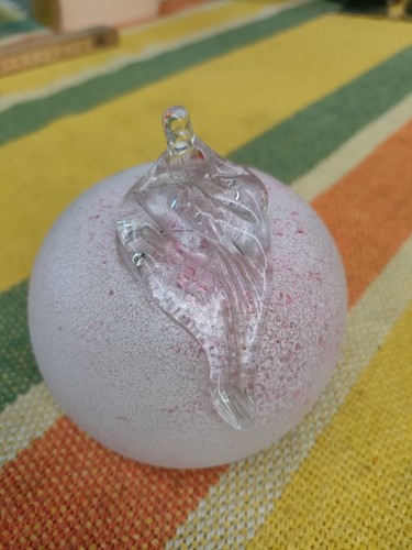 Palla vetro colorato rosà - palla,