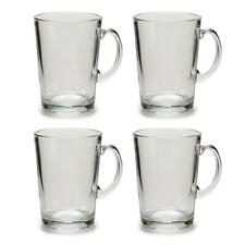 Set 4 tazze vetro trasparente
