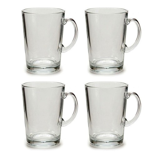 Set tazze vetro trasparente - set, 4