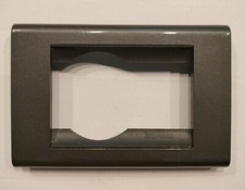 USATA PLACCA 3 posti 4750AC schuko + 1 posto ANTRACITE BTICINO LIVING CLASSIC