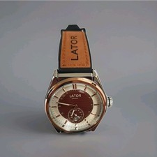 OROLOGIO LATOR CALIBRO L007 SUB QUADRANTE CINTURINO IBRIDO Uomo Impermeabile REF PF3