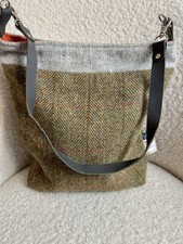 Borsa tote Harris tweed lana