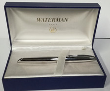 PENNA STILOGRAFICA WATERMAN CARENE DE LUXE SILVER MERIDIANS PENNINO ORO 18 CARAT