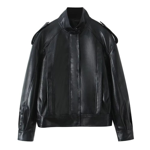 Giacca moto donna pelle