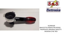 912994100 BRACCETTO PORTAFILTRO ROSSO TRASPARENTE X  MOKONA BIALETTI  CF40 RED