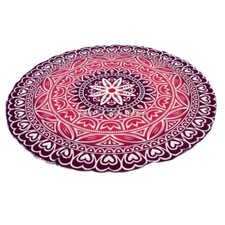 Tovaglia rotonda etnica viola