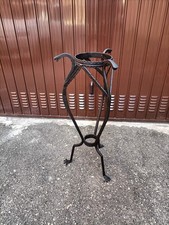 Portavaso In Ferro Battuto Con