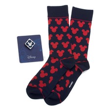 Set regalo Disney Topolino Silhouette Calzino Blu e Spilla Bavero Blu