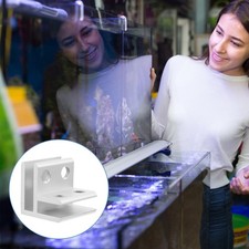  Accessori per acquario staffa per mensola in vetro clip per coperchio in lega di alluminio