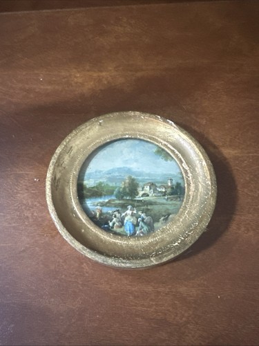 Quadro miniatura vintage - , tondo