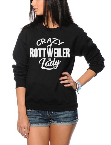 Crazy rottweiler lady felpa - lady,