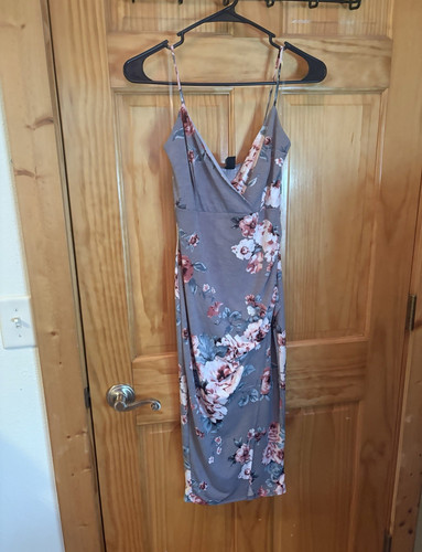 Maxi abito windsor grigio rosa - maxi,