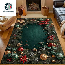 Tappeto Natalizio Con Fiori Di