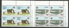 1987 REP. ROMA TERMINI FIRENZE CHIESA AUT. QUARTINE D'ANGOLO  cat. 1813/4 MNH**