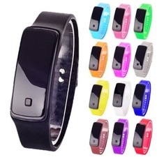 Sportivo Digitale LED Unisex Orologio Silicone Fedina Polso Uomo Donna Nuova ghj