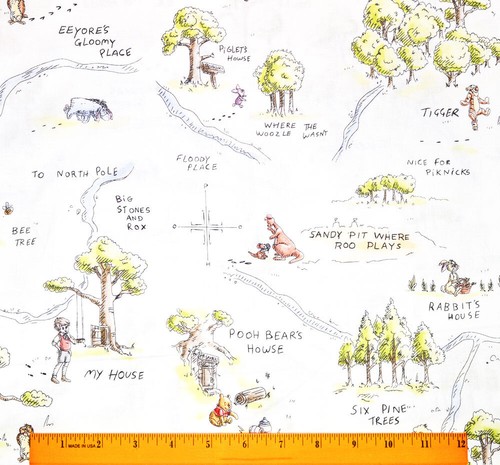 Tessuto winnie the pooh - tessuto,