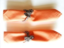 Unique Silvery Metal Napkin Holders,Ø=6cm, 2 p/set,set price