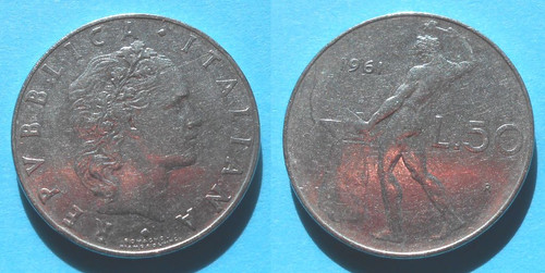 Lire 1961 vulcano - 50,