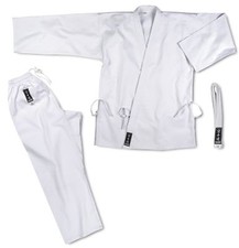 Karate-Gi Base Kimono Cotone Bianco tg. 1 140 cm Cintura Arti Marziali CORSPORT